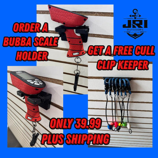 BUY 1 GET 1 FREE! BUY THE BUBBA SCALE HOLDER AND GET A CULL CLIP KEEPER FREE!!